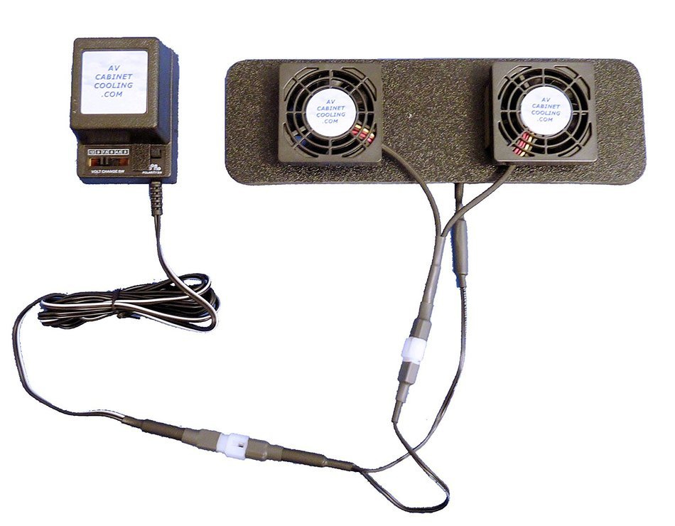 Dish Hopper DVR thermoswitch-controlled cooling fans with multispeed