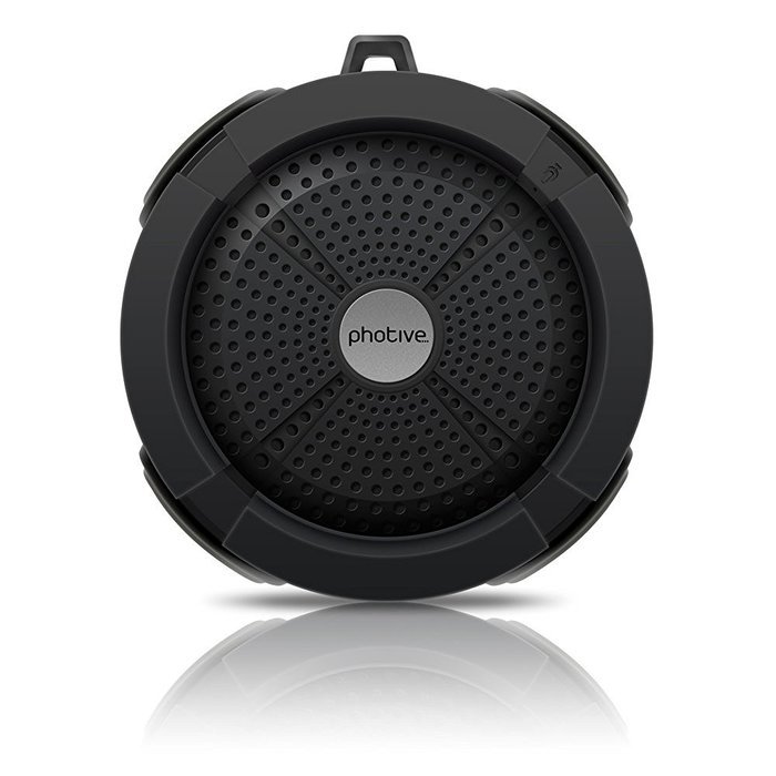 Photive Rain WaterProof Portable Bluetooth Shower speaker. Rugged Wireless Outdoor/Shower Speaker with Built in... N7
