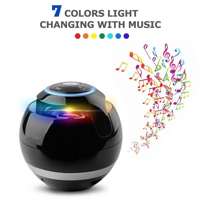 Magic Ball!BOOMER VIVI Wireless Bluetooth Speakers B22 With Subwoofer Mini Round Hi-Fi Speaker Portable Speakers... N3
