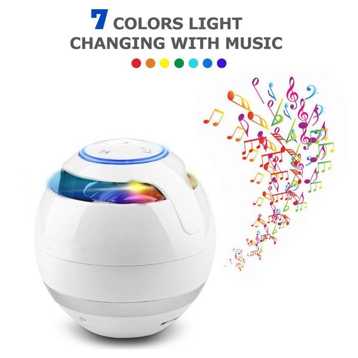 Magic Ball!BOOMER VIVI Wireless Bluetooth Speakers B22 With Subwoofer Mini Round Hi-Fi Speaker Portable Speakers... N12