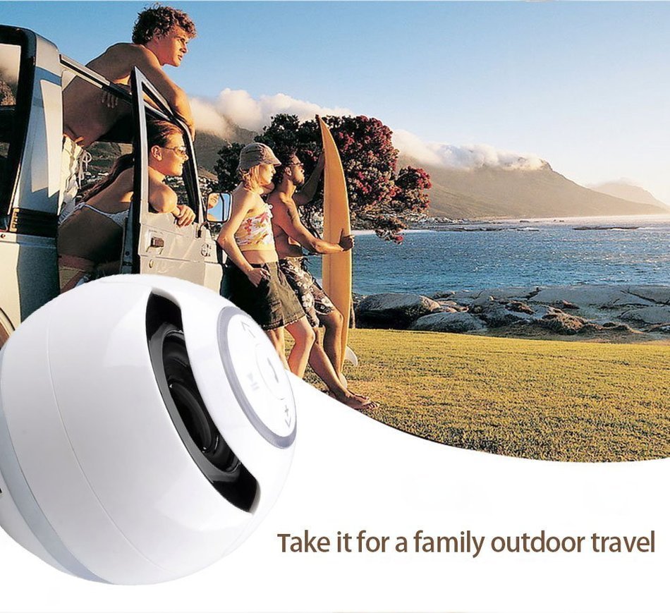 Magic Ball!BOOMER VIVI Wireless Bluetooth Speakers B22 With Subwoofer Mini Round Hi-Fi Speaker Portable Speakers... N14