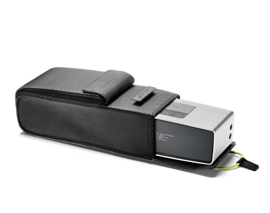 Bose SoundLink Mini II Bluetooth Wireless Speaker - Pearl w/ Charcoal Black Soft Silicon Cover & Travel Bag -...