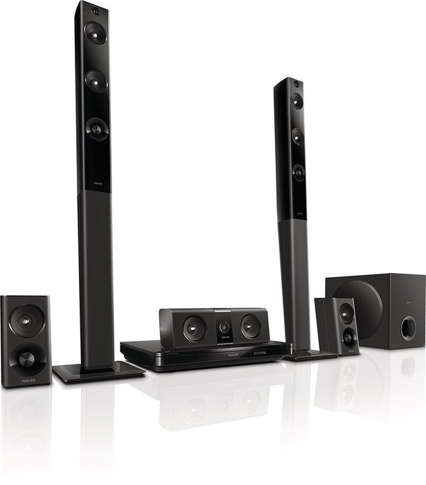 Philips HTB5544D/F7 Home Theater with Tall Boy Speakers (Black) N2