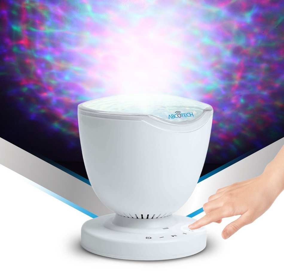 Ocean Wave Night Light Projector and Bluetooth Speaker. Romance and Relax Effect. Multicolor Led bulbs Or Single...