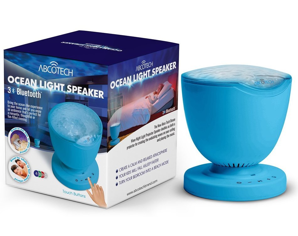 Ocean Wave Night Light Projector and Bluetooth Speaker. Romance and Relax Effect. Multicolor Led bulbs Or Single... N8