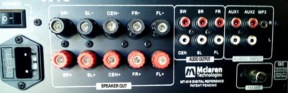 McLaren Technologies MT-510 5.1 Surround Sound Home Theater System N2