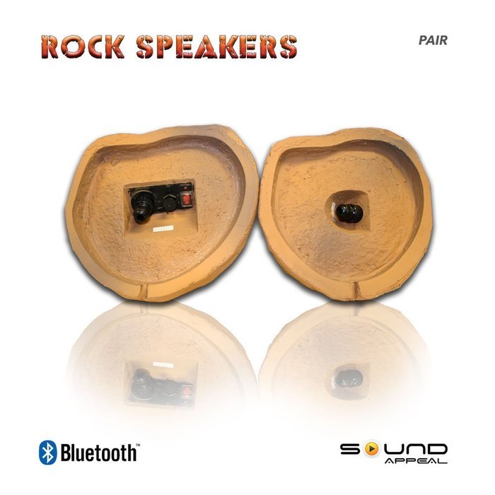 Bluetooth Outdoor Rock Speaker (canyon sandstone) - stereo pair by Sound Appeal N6