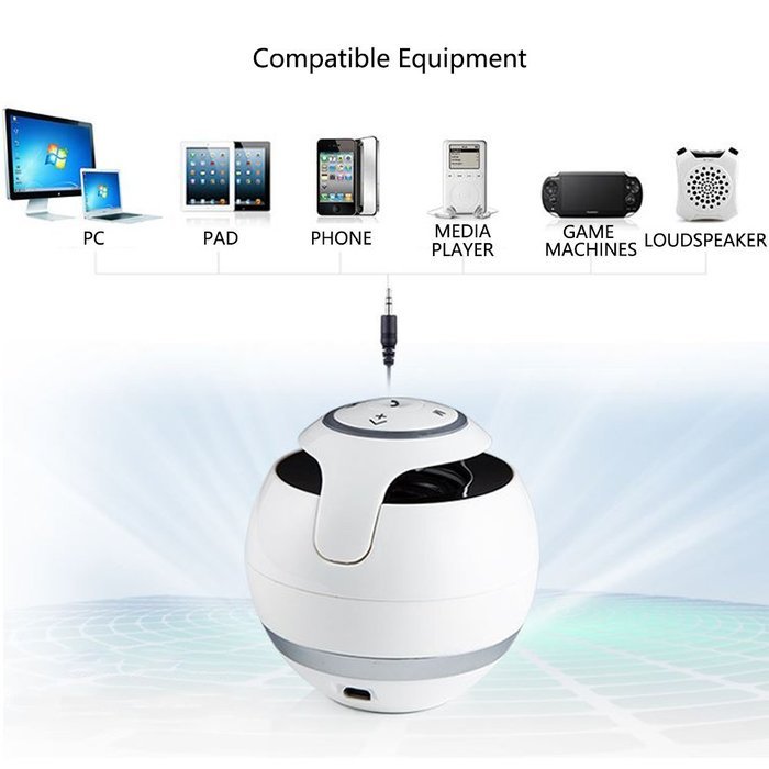 Protech T-168 Wireless Stereo Portable Mini Bluetooth Speaker Louder 3D Stereo Sound Microphone For Outdoor/Indoor... N15
