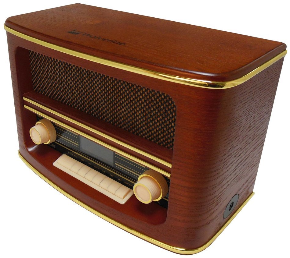Wolverine RSR100 Retro Table Top Bluetooth Speaker and AM/FM Radio N2