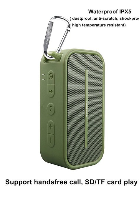 iCode Sports Portable Bluetooth Speaker with 360&deg; Surrounding Sounds, 12 Hour Play Rechargeable Battery ,Water... N11
