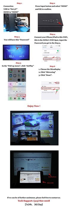 ERISAN Updated EZM2 Aircast WiFi Wireless Hdmi Streaming Media Dongle Miracast Device - Support Android Smartphone... N5