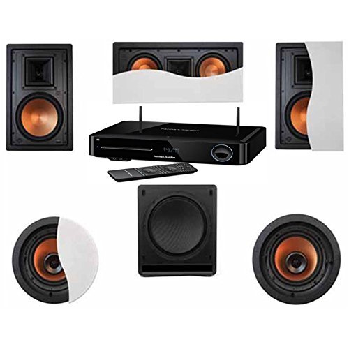 Klipsch R-5800-WII In-Wall System #12-HK BDS-580BQ 5.1 Channel