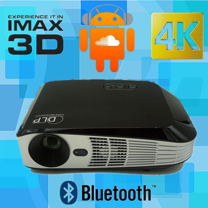 NEW Android shutter 3D HD DLP projector support 1080p home theater projetor video LCD proyector portable pico...