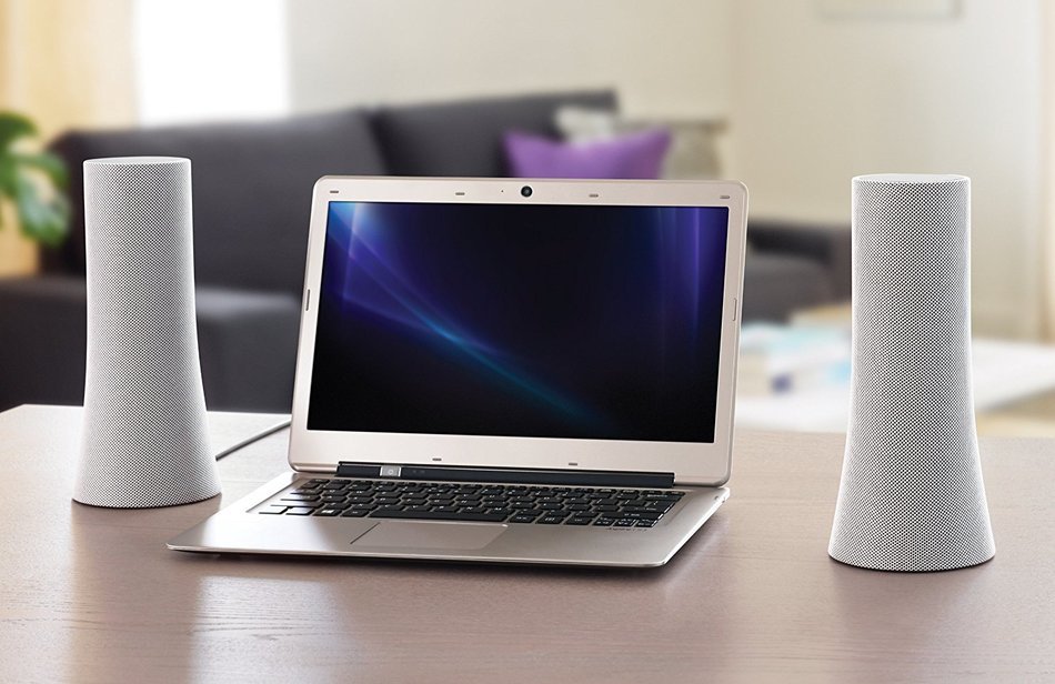 Logitech Bluetooth Speakers Z600 for PC/Mac computer, tablet and smartphone - White N5