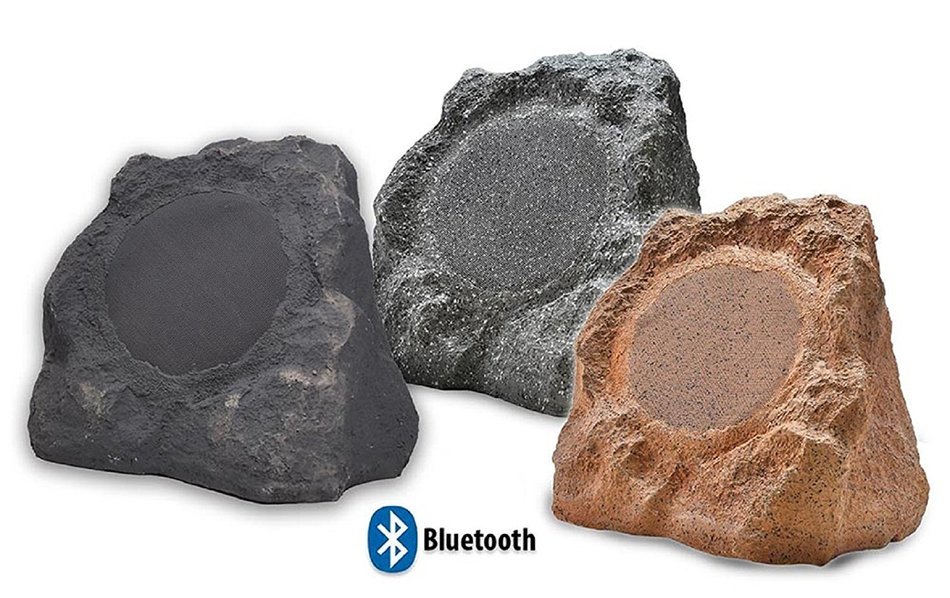 Outdoor Speaker Depot Audio BTR800 8-Inch 60-Watt All-Weather Bluetooth Wireless Rock Speakers, Pair (Brown, Slate... N8