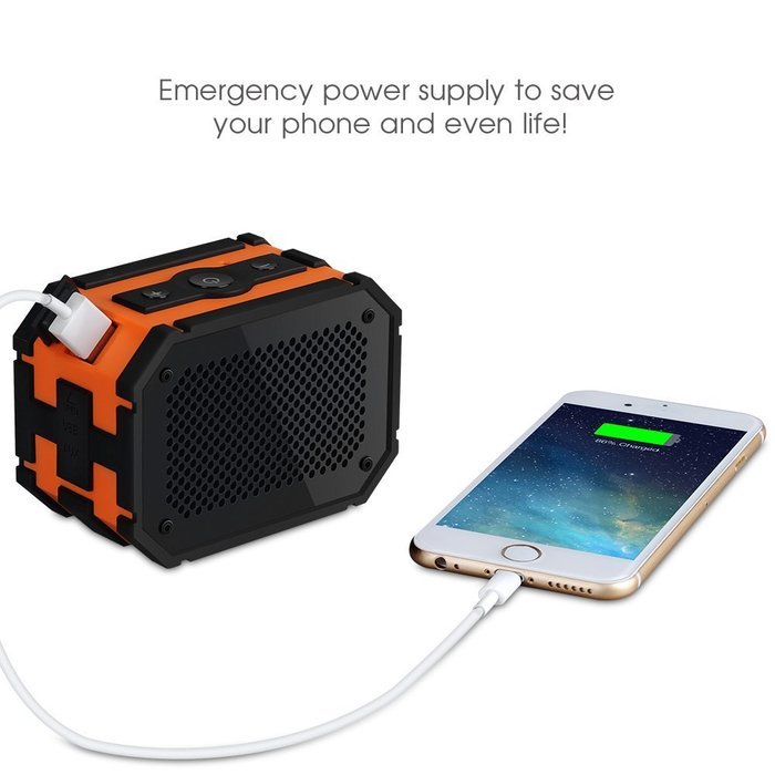 Mpow Armor Portable Wireless Bluetooth Speaker,5W Strong Drive/Passive Radiator for Water Resistant Shockproof... N4