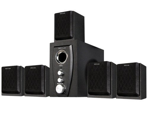 Acoustic Audio AA5101 450 Watt 5.1 Powered Sub and Home Theater Speaker ...