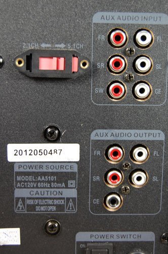 Acoustic Audio AA5101 450 Watt 5.1 Powered Sub and Home Theater Speaker System N5