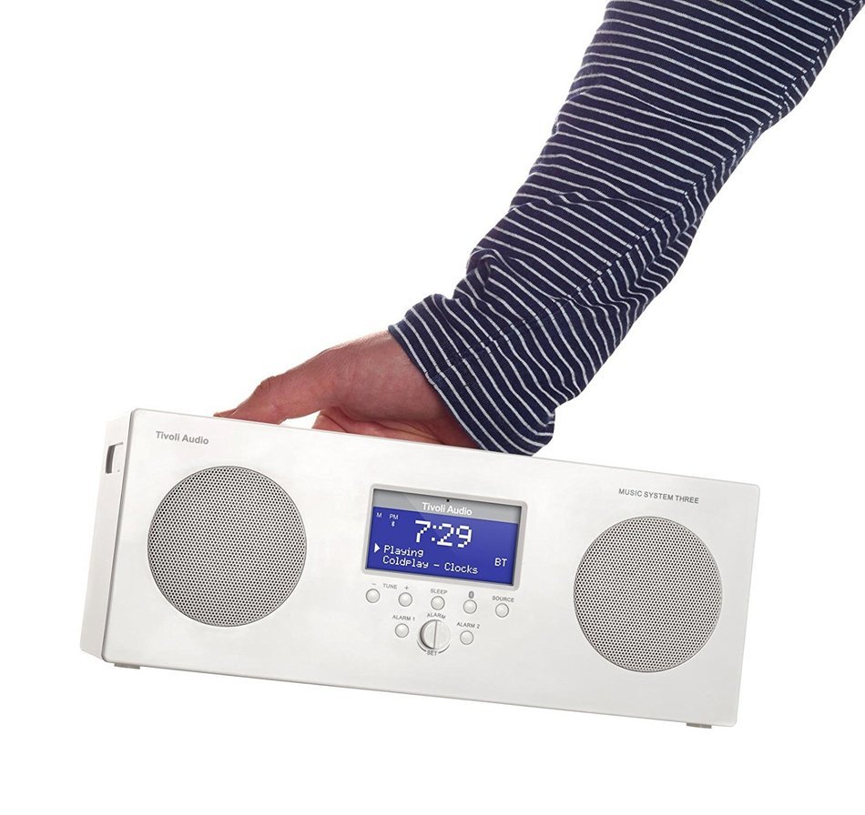 Tivoli Audio Music System Three Portable Hi-Fi System (White)