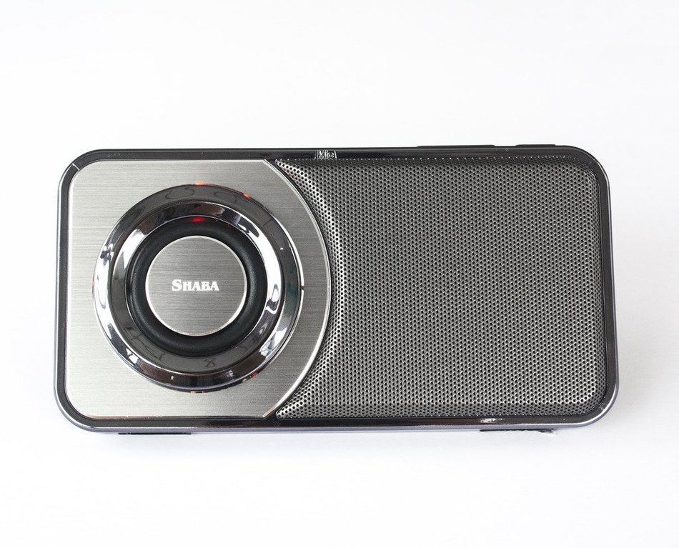[UPGRADED] SHABA Ultra Slim Pocket Portable Bluetooth Speaker with LED Light, Phone Stand, TF Card, FM Radio,... N2