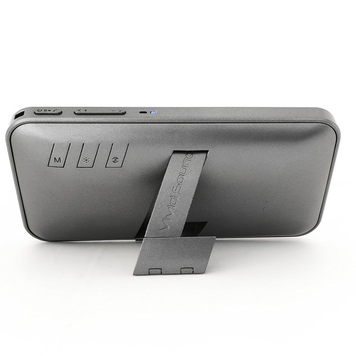 [UPGRADED] SHABA Ultra Slim Pocket Portable Bluetooth Speaker with LED Light, Phone Stand, TF Card, FM Radio,... N9