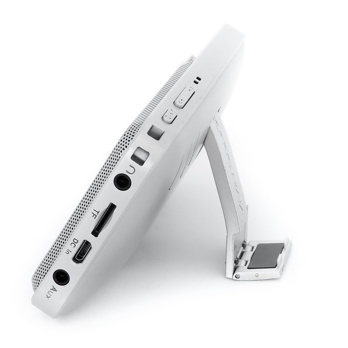 [UPGRADED] SHABA Ultra Slim Pocket Portable Bluetooth Speaker with LED Light, Phone Stand, TF Card, FM Radio,... N13