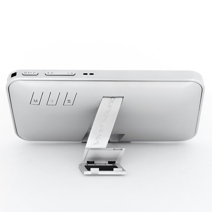 [UPGRADED] SHABA Ultra Slim Pocket Portable Bluetooth Speaker with LED Light, Phone Stand, TF Card, FM Radio,... N14