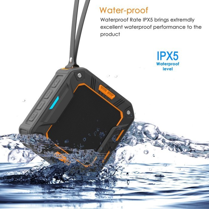 Bluetooth Speakers, VantaKool Portable Wireless Speakers Waterproof/Dustproof/Shockproof 5W for Indoor Shower... N2