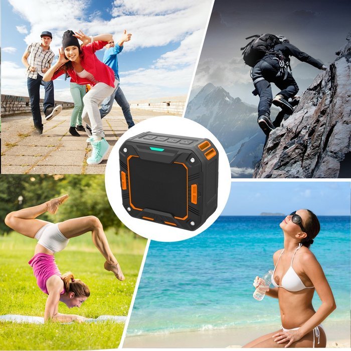Bluetooth Speakers, VantaKool Portable Wireless Speakers Waterproof/Dustproof/Shockproof 5W for Indoor Shower... N6