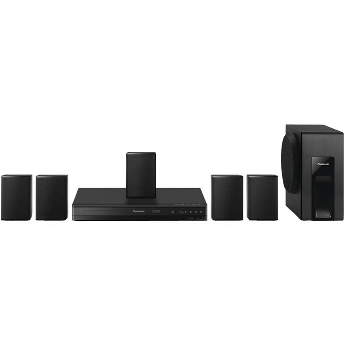 Panasonic Home Theater System SC-XH105 (Black) 5.1 Surround Sound, Upconvert DVDs to 1080p Detail