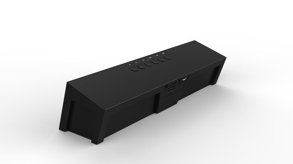 Soundance Portable Stereo Bluetooth Speakers with Enhanced Bass Resonator, FM Radio, Built-in Mic, LED Display... N2
