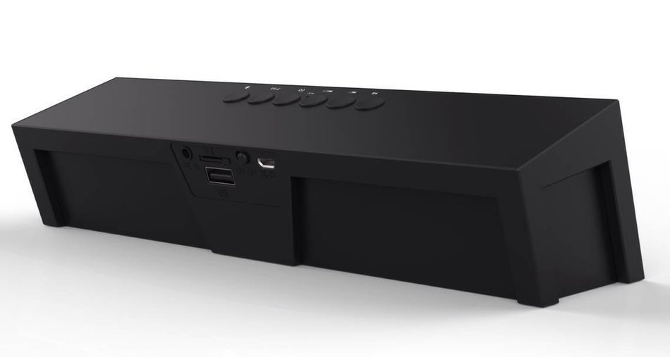 Soundance Portable Stereo Bluetooth Speakers with Enhanced Bass Resonator, FM Radio, Built-in Mic, LED Display... N4