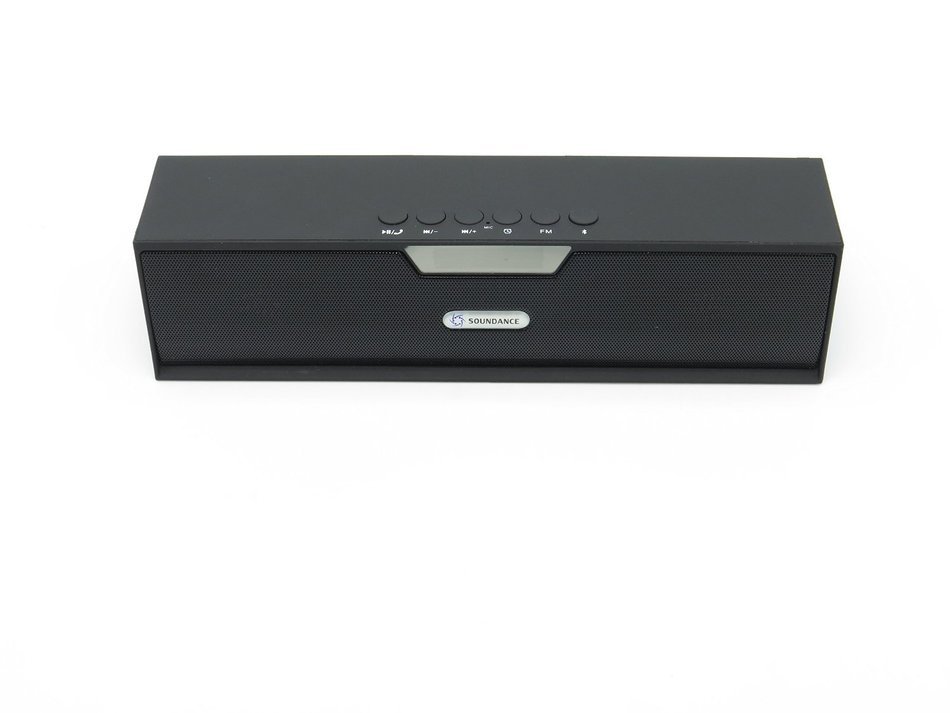 Soundance Portable Stereo Bluetooth Speakers with Enhanced Bass Resonator, FM Radio, Built-in Mic, LED Display... N5