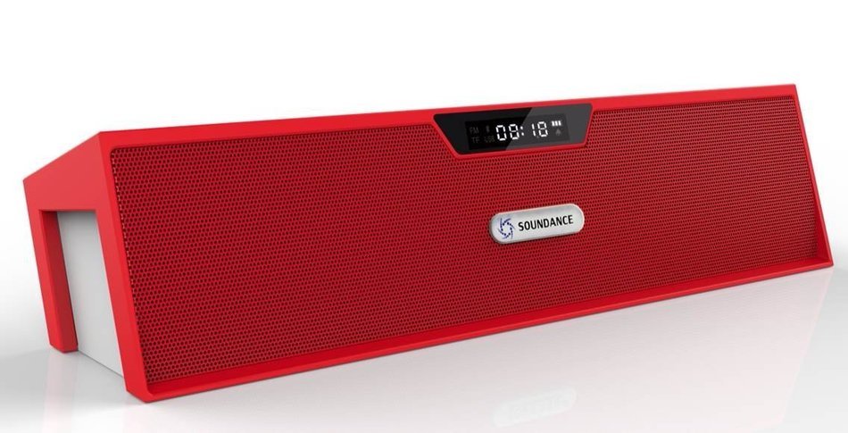Soundance Portable Stereo Bluetooth Speakers with Enhanced Bass Resonator, FM Radio, Built-in Mic, LED Display... N7