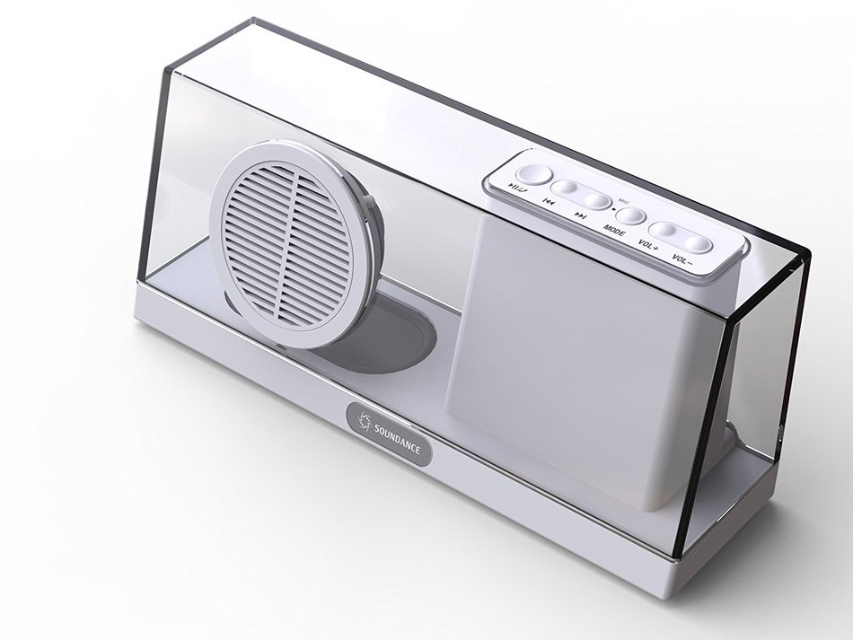 Soundance Portable Stereo Bluetooth Speakers with Enhanced Bass Resonator, FM Radio, Built-in Mic, LED Display... N15