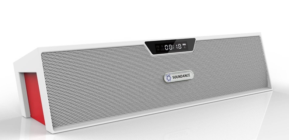 Soundance Portable Stereo Bluetooth Speakers with Enhanced Bass Resonator, FM Radio, Built-in Mic, LED Display... N32