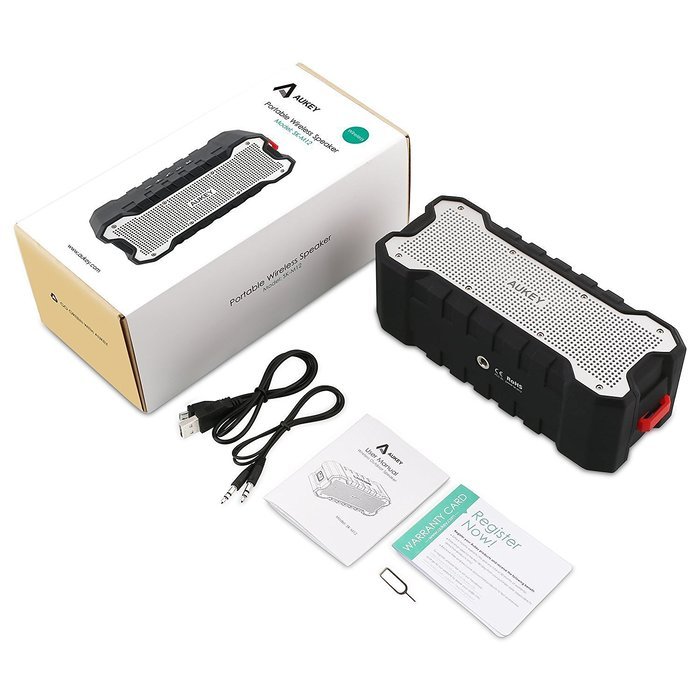 AUKEY SoundTank Bluetooth Speaker with 30-Hour Playtime, Enhanced Bass, Water Resistant Wireless Speaker for iPhone... N7
