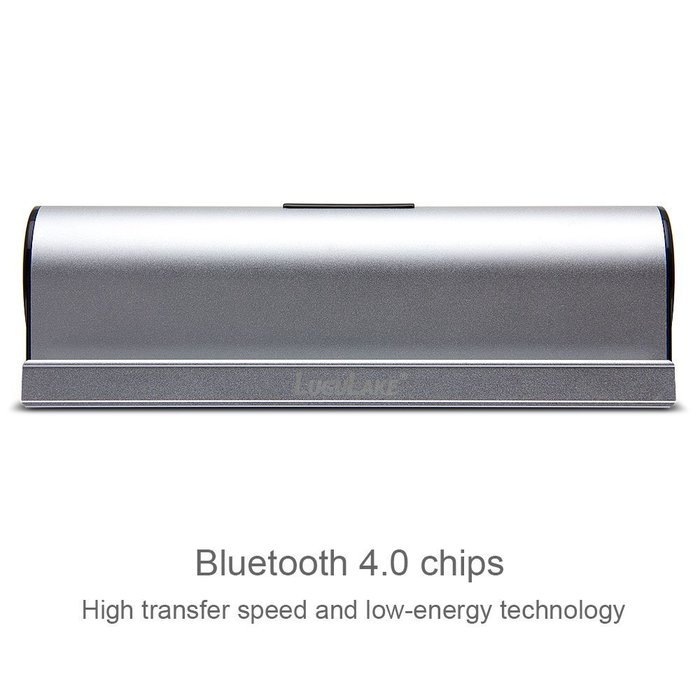 Lugulake Aluminum Portable Bluetooth 4.0 Speaker with Stand Dock, HIFI, 2x 3Watts, Enhanced Bass, 10 Hours Playtime... N12