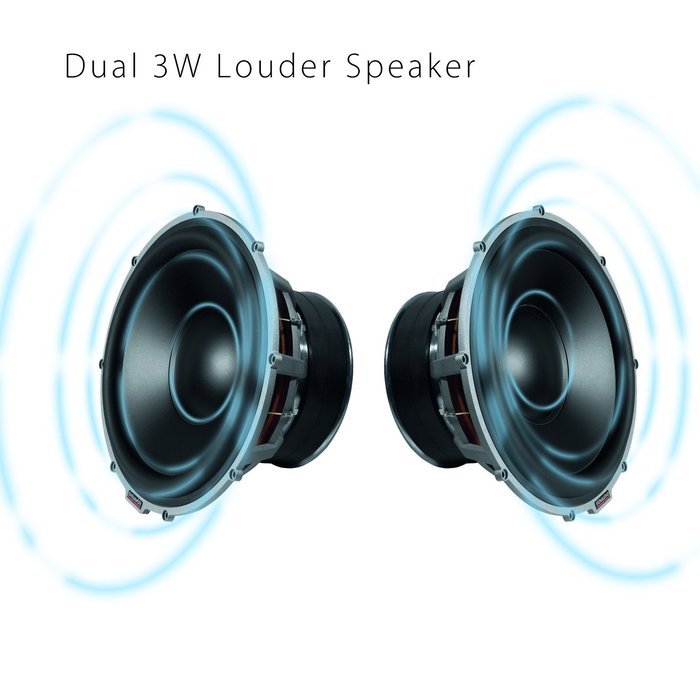 Lugulake Aluminum Portable Bluetooth 4.0 Speaker with Stand Dock, HIFI, 2x 3Watts, Enhanced Bass, 10 Hours Playtime... N13