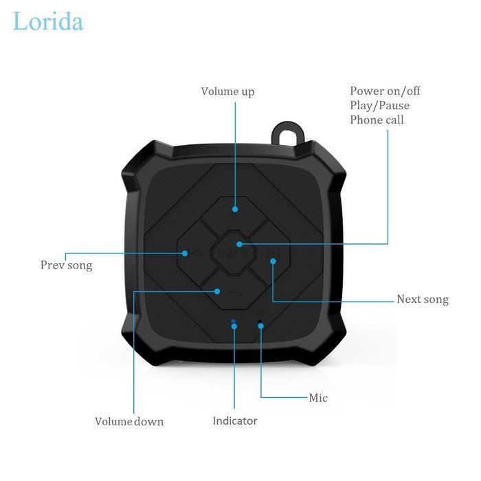 Lorida Portable Waterproof Wireless Bluetooth Speaker Stereo 2*3W Scratch-resistant Super Bass 4000mAh Battery... N4