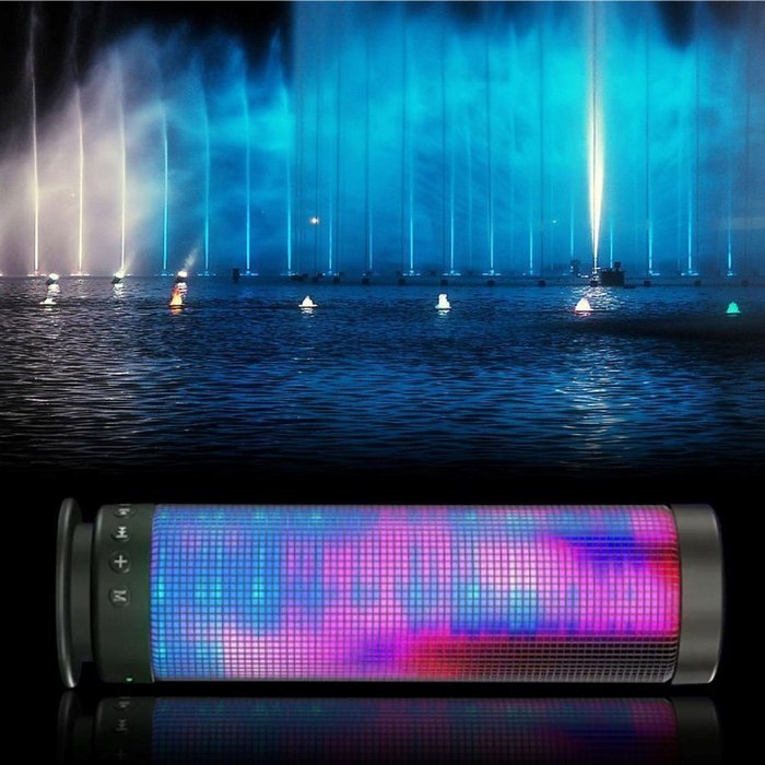 Greatever Fantasy Bluetooth Wireless Speakers with LED Night Light Portable Colorful Powerful Sound Build in Microphone... N5
