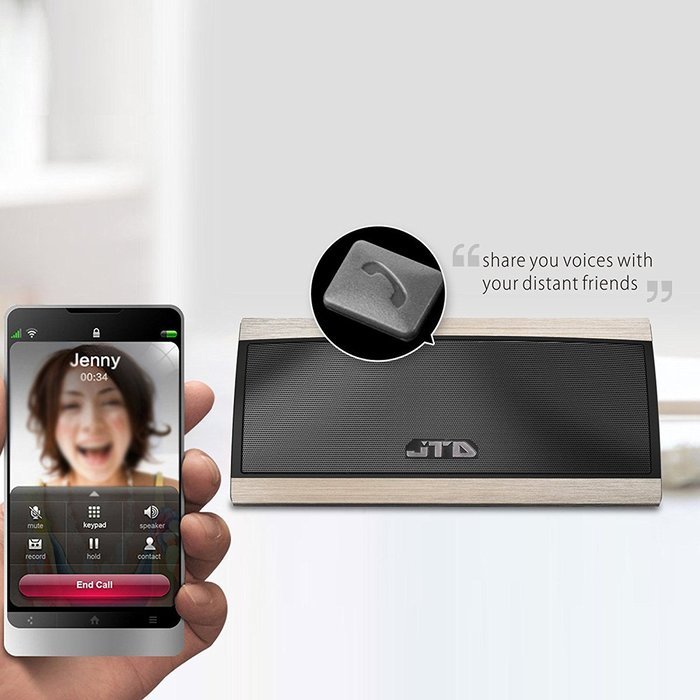 JTD &reg; Armor Portable Wireless Bluetooth Speakers with Additional 1000 mAh Emergency Power Bank Function and Splashproof... N14