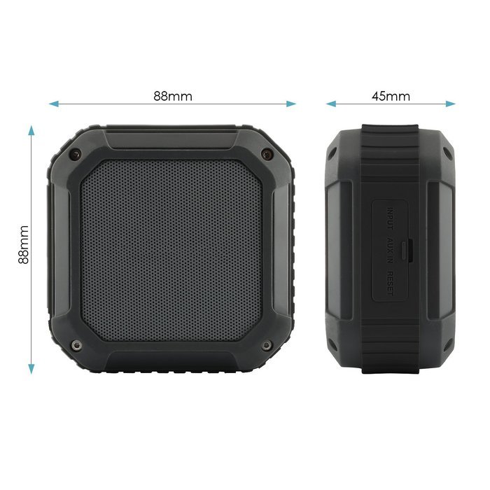 CRDC Life Waterproof Wireless Bluetooth 4.0 Portable Speakers Outdoor Sport MP3 Music Phone Speaker, Black N3