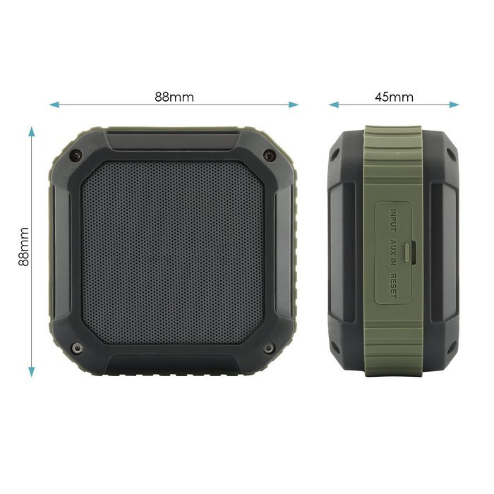 CRDC Life Waterproof Wireless Bluetooth 4.0 Portable Speakers Outdoor Sport MP3 Music Phone Speaker, Black N9
