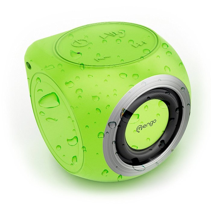 Mengo AquaCube, Waterproof Speaker [3W Ultra Clear Sound] Waterproof Portable Bluetooth (4.1) Speaker &ndash; Green...