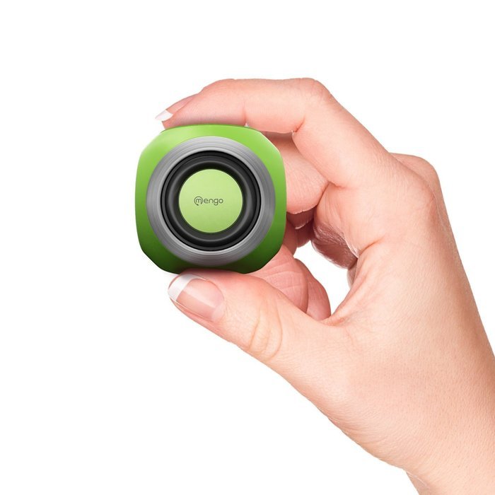 Mengo AquaCube, Waterproof Speaker [3W Ultra Clear Sound] Waterproof Portable Bluetooth (4.1) Speaker &ndash; Green... N4