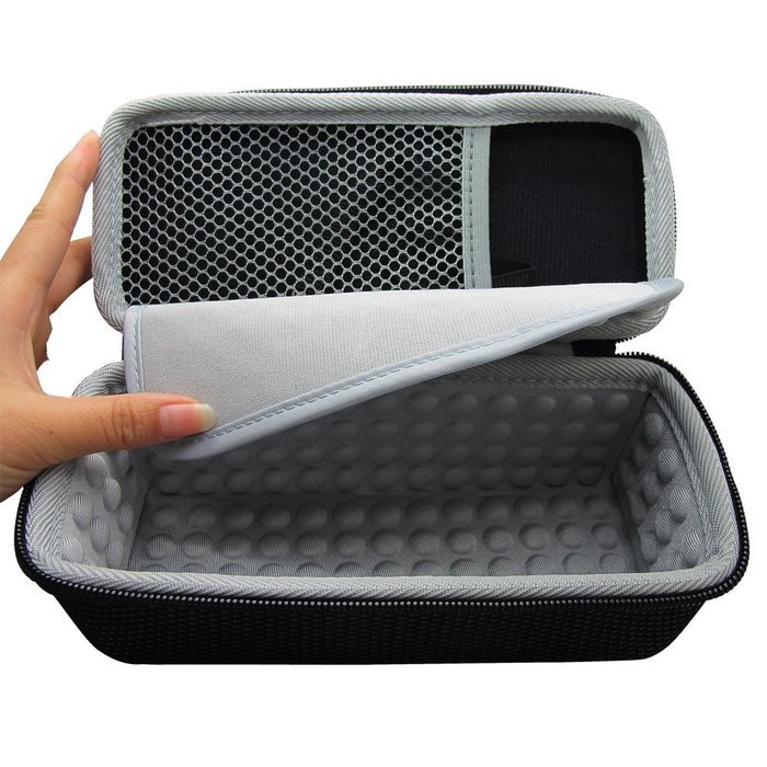 co2CREA(TM) Black PU Leather Case Travel Carry Bag Protective Skin Motor Bike Bicycle Mount Carabiner Clip For... N15