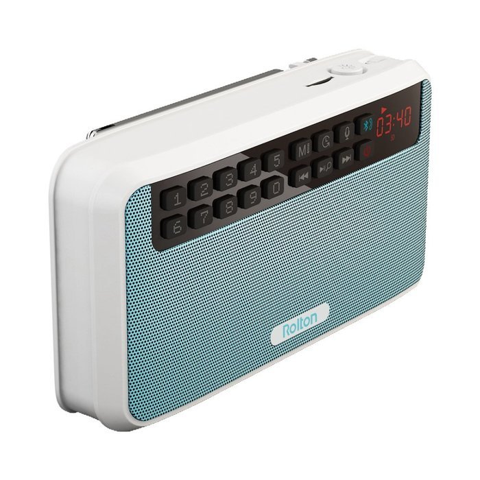 Rolton E500 Portable Stereo Bluetooth Speakers FM Radio Clear Bass Dual Track Speaker TF Card / USB Disk Music... N3
