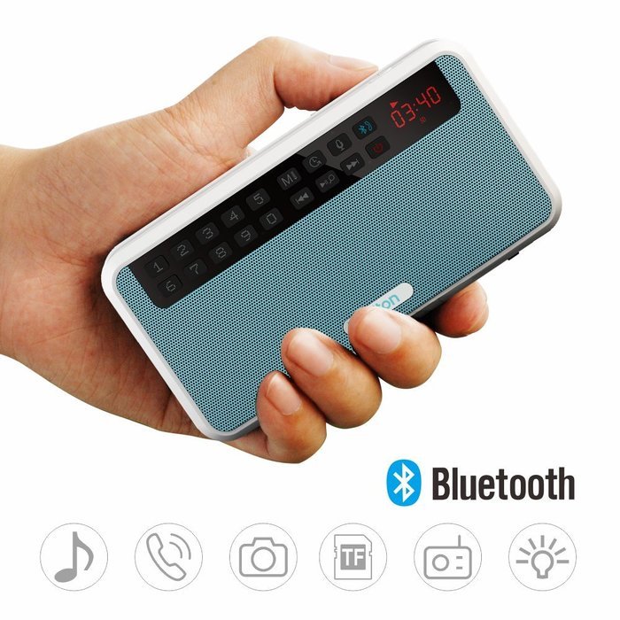 Rolton E500 Portable Stereo Bluetooth Speakers FM Radio Clear Bass Dual Track Speaker TF Card / USB Disk Music... N7