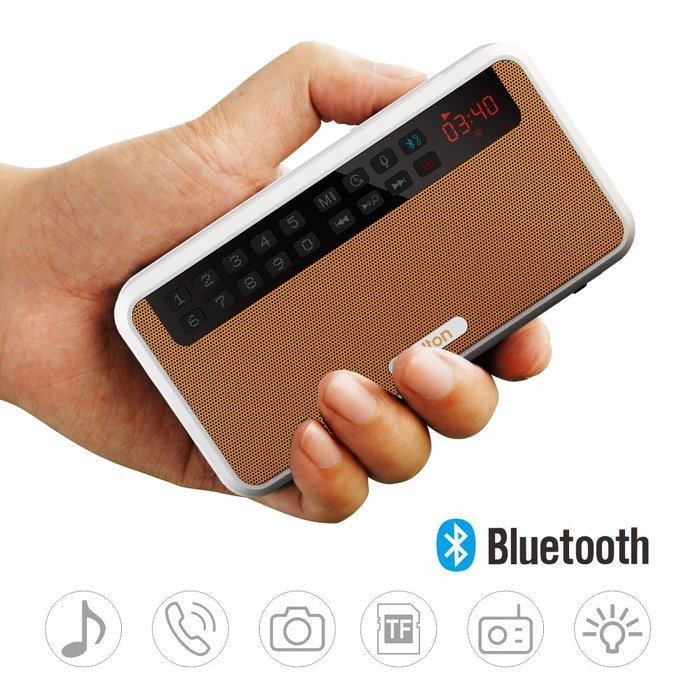 Rolton E500 Portable Stereo Bluetooth Speakers FM Radio Clear Bass Dual Track Speaker TF Card / USB Disk Music... N12